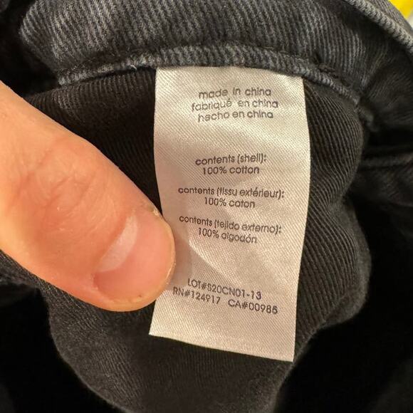 WeWoreWhat Distressed Black/Gray Button High Rise Boho Washed Jeans, Size 27 - Picture 4 of 4